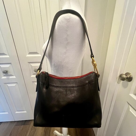 Dooney & Bourke Large Cassidy Florentine Vacchetta Leather Hobo Bag Purse WOW - Picture 2 of 16